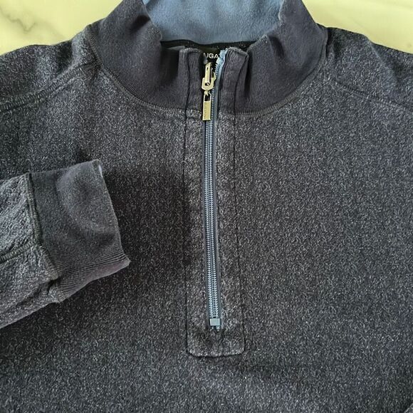 Bugatchi Reversible Cotton 1/4 Zip Pullover Sweatshirt Sz. XL - Picture 1 of 12